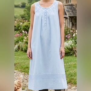 Eileen West Sky Blue Sleeveless Chemise